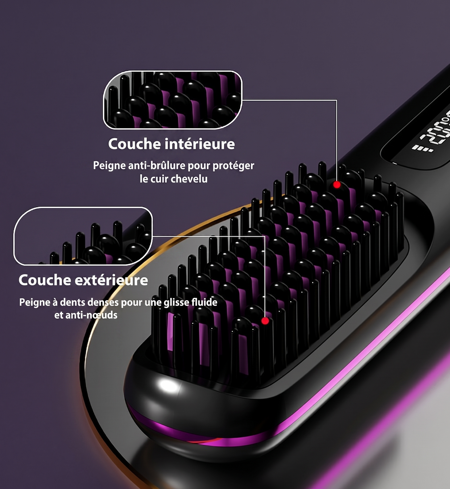 Cordless Portable Hair and Beard Straightener USB C