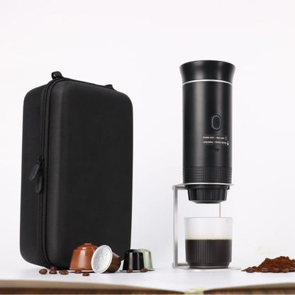 Portable, cordless, rechargeable espresso coffee maker