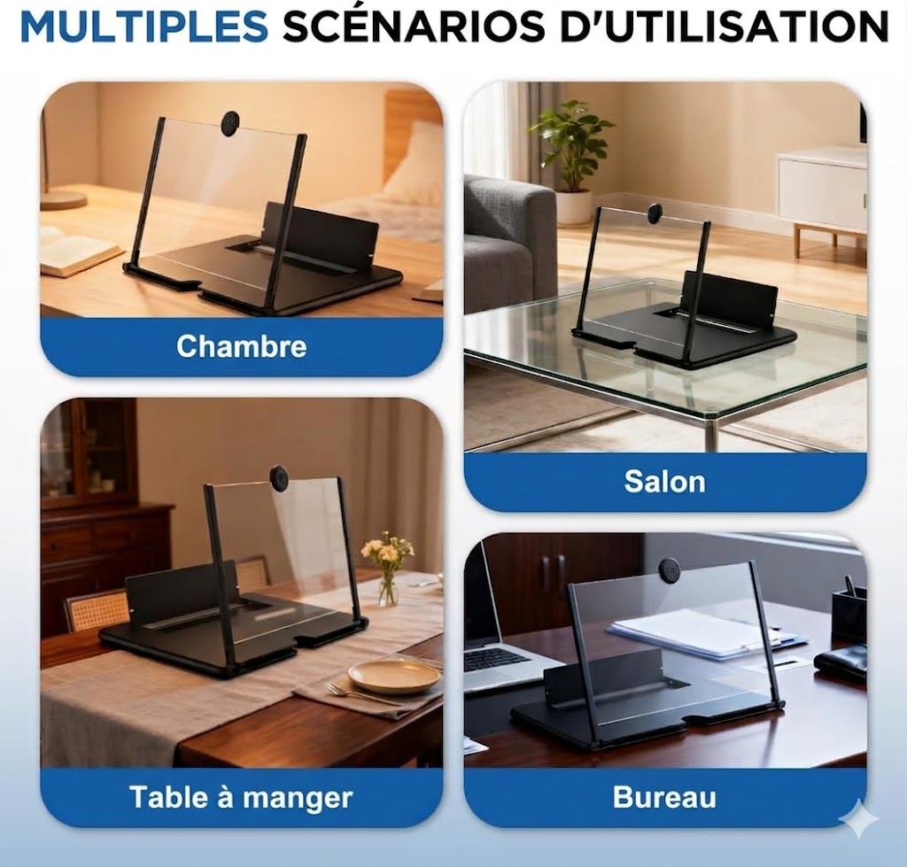 12-inch HD 3D Foldable Mobile Phone Screen Magnifier - Video Amplifier